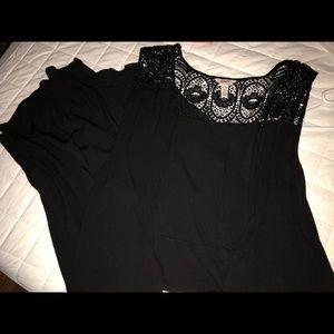 Black long vest, 2XL